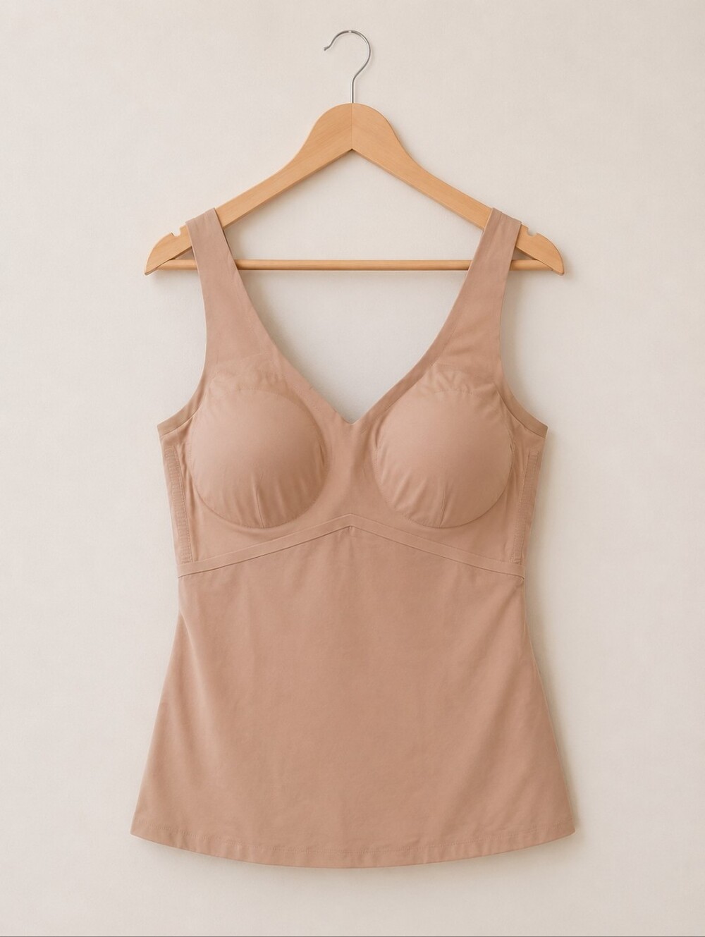 Honeylove 3X Nude Compression Shapewear Tank Built In Bra Smoothing NWOT